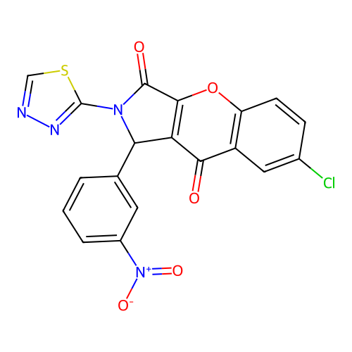 C19H9ClN4O5S structure