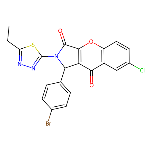 C21H13BrClN3O3S structure