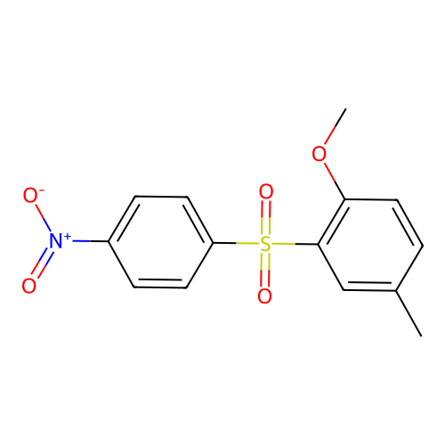 1-Methoxy-4-methyl-2-(4-nitrophenyl)sulfonylbenzene structure