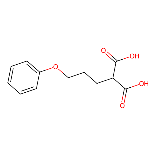 (3-Phenoxypropyl)malonic acid structure