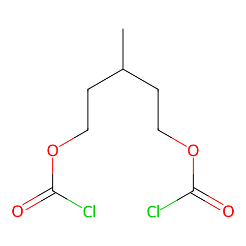 3-Methylpentane-1,5-diyl bis(chloroformate) structure