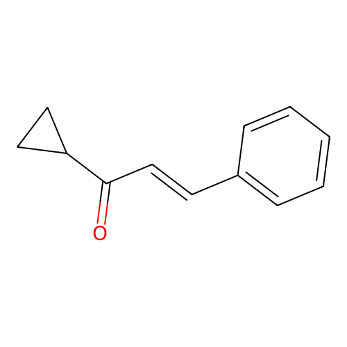 1-Cyclopropyl-3-phenylprop-2-en-1-one structure