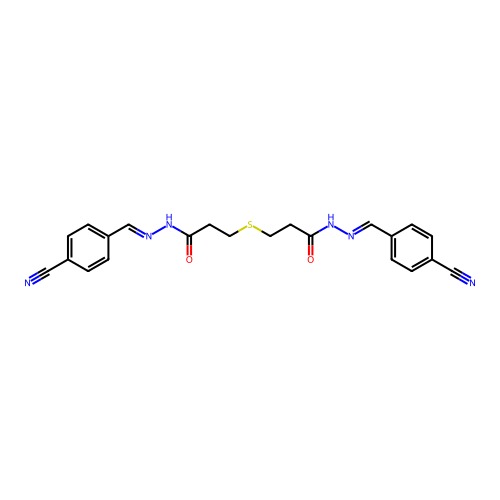 N-[(E)-(4-cyanophenyl)methylideneamino]-3-[3-[(2Z)-2-[(4-cya structure
