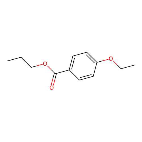 Propyl 4-ethoxybenzoate structure