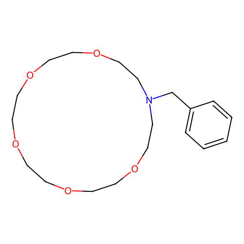 16-Benzyl-1,4,7,10,13-pentaoxa-16-azacyclooctadecane structure