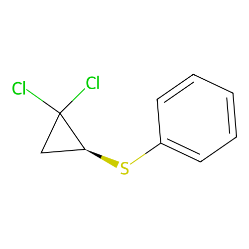 [(1S)-2,2-dichlorocyclopropyl]sulfanylbenzene structure