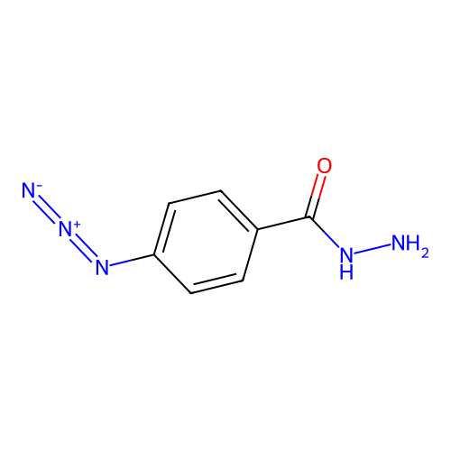 4-Azidobenzoyl hydrazine structure