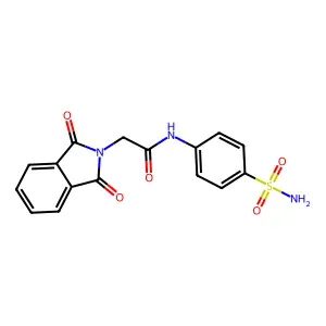 2-(1,3-dioxo-1,3-dihydro-2H-isoindol-2-yl)-N-(4-sulfamoylphenyl)acetamide structure