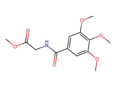 Methyl ((3,4,5-trimethoxybenzoyl)amino)acetate structure