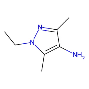 1-ethyl-3,5-dimethyl-1H-pyrazol-4-amine structure
