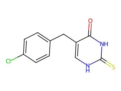 5-(4-Chlorobenzyl)-2-thiouracil structure