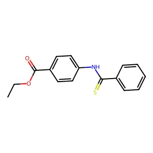 Benzoic acid, 4-[(phenylthioxomethyl)amino]-, ethyl ester structure