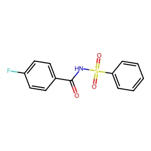 N-(benzenesulfonyl)-4-fluorobenzamide structure