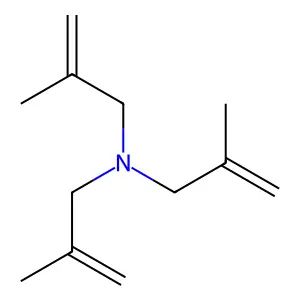 三(2-甲基烯丙基)胺 structure