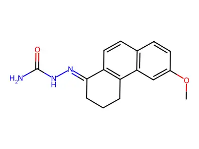 [(6-methoxy-3,4-dihydro-2H-phenanthren-1-ylidene)amino]urea structure