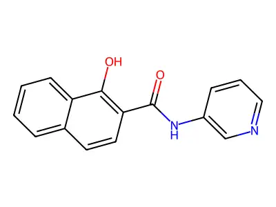 1-hydroxy-N-pyridin-3-yl-2-naphthamide structure