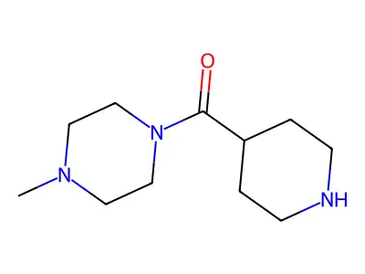 1-Methyl-4-(piperidine-4-carbonyl)piperazine structure