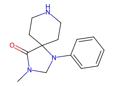 3-Methyl-1-phenyl-1,3,8-triazaspiro[4.5]decan-4-one structure