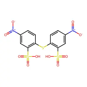 2,2'-硫代双(5-硝基苯磺酸) structure
