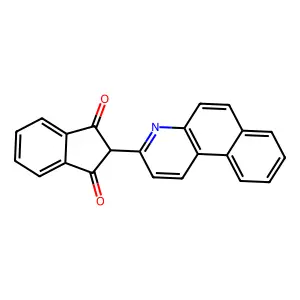 1H-Indene-1,3(2H)-dione, 2-benzo[f]quinolin-3-yl- structure