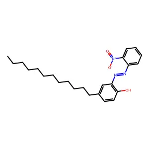 Phenol, 4-dodecyl-2-[2-(2-nitrophenyl)diazenyl]- structure