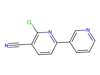 6-Chloro-[2,3']bipyridinyl-5-carbonitrile structure