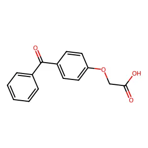 2-(4-Benzoylphenoxy)acetic acid structure