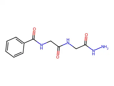N-[2-[(2-hydrazinyl-2-oxoethyl)amino]-2-oxoethyl]benzamide structure