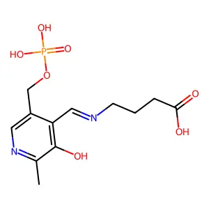 磷酸吡哆醛-γ-氨基丁酸酯 structure