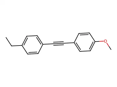 1-Ethyl-4-(2-(4-methoxyphenyl)ethynyl)benzene structure
