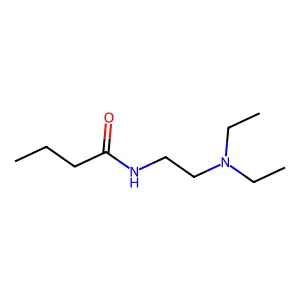 N-(2-(二乙氨基)乙基)丁酰胺 structure