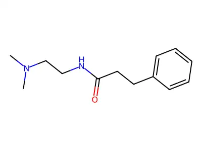Benzenepropanamide, N-(2-(dimethylamino)ethyl)- structure