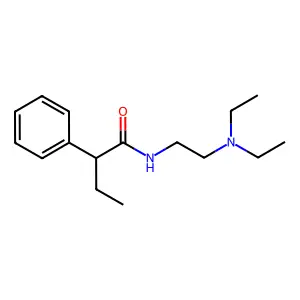 N-(2-(二乙氨基)乙基)-2-苯基丁酰胺 structure
