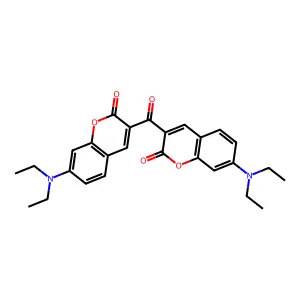 2H-1-Benzopyran-2-one, 3,3'-carbonylbis[7-(diethylamino)- structure