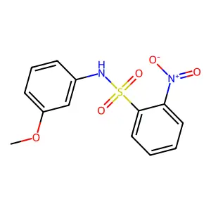 N-(3-methoxyphenyl)-2-nitrobenzenesulfonamide structure