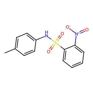 N-(4-methylphenyl)-2-nitrobenzenesulfonamide structure