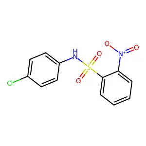 N-(4-chlorophenyl)-2-nitrobenzenesulfonamide structure