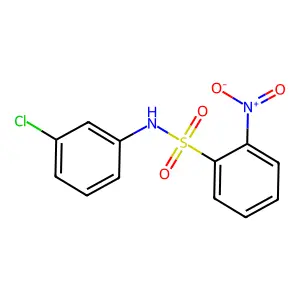 N-(3-chlorophenyl)-2-nitrobenzenesulfonamide structure