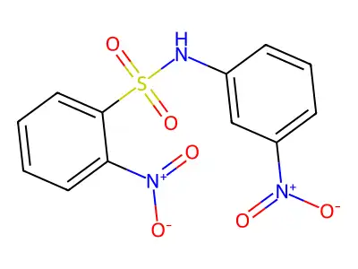 2-nitro-N-(3-nitrophenyl)benzenesulfonamide structure