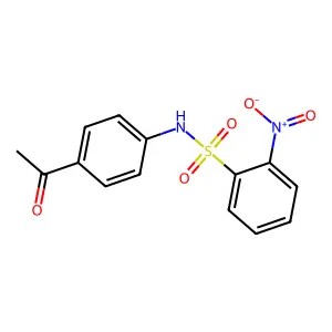N-(4-Acetylphenyl)-2-nitrobenzenesulfonamide structure