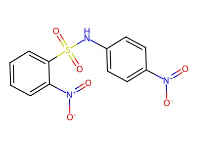 Benzenesulfonamide, 2-nitro-N-(4-nitrophenyl)- structure