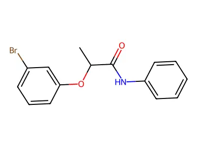 2-(3-bromophenoxy)-N-phenylpropanamide structure