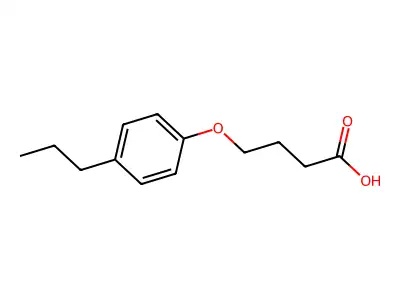4-(4-propylphenoxy)butanoic Acid structure