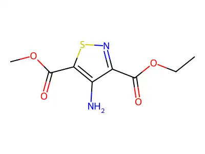 3-Ethyl 5-methyl 4-aminoisothiazole-3,5-dicarboxylate structure