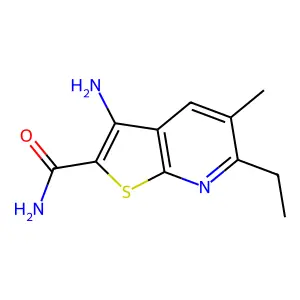 3-Amino-6-ethyl-5-methylthieno[2,3-b]pyridine-2-carboxamide structure