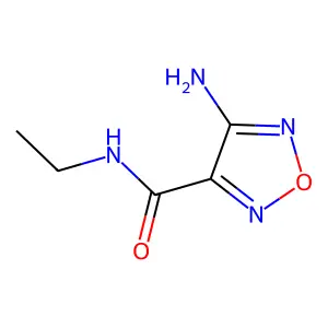 4-amino-N-ethyl-1,2,5-oxadiazole-3-carboxamide structure