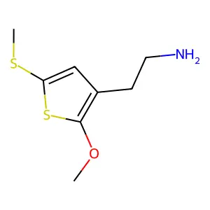 2-Methoxy-5-(methylthio)-3-thiopheneethanamine structure