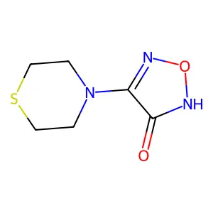 4-(4-Thiomorpholinyl)-1,2,5-oxadiazol-3(2H)-one structure