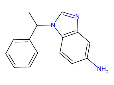 1H-Benzoimidazole, 5-amino-1-(1-phenylethyl)- structure