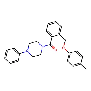 [2-[(4-Methylphenoxy)methyl]phenyl]-(4-phenylpiperazin-1-yl)methanone structure